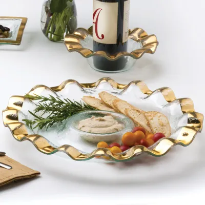 Ruffle Round Chip &amp; Dip G207