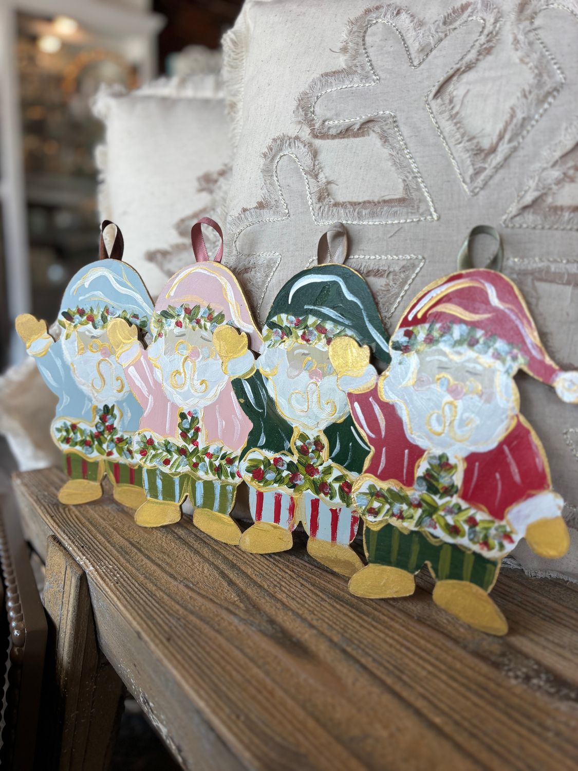 Santa Art Ornament 