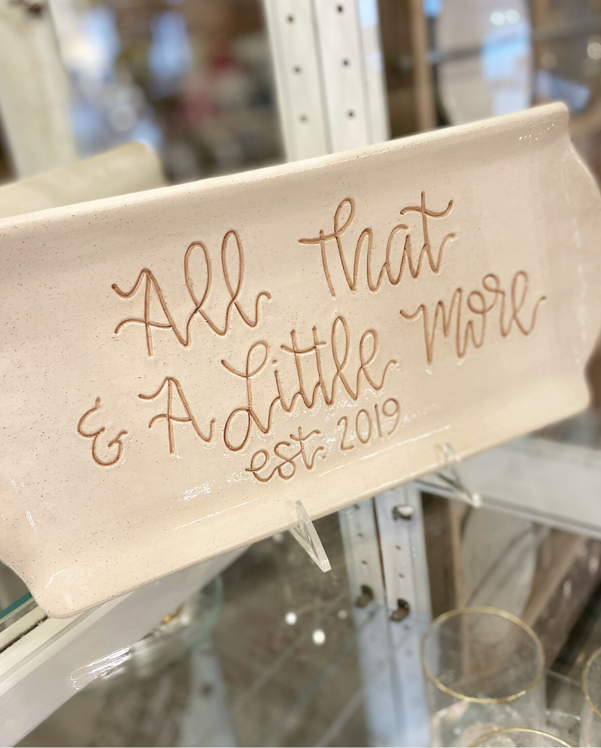 Personalized Pottery Platter
