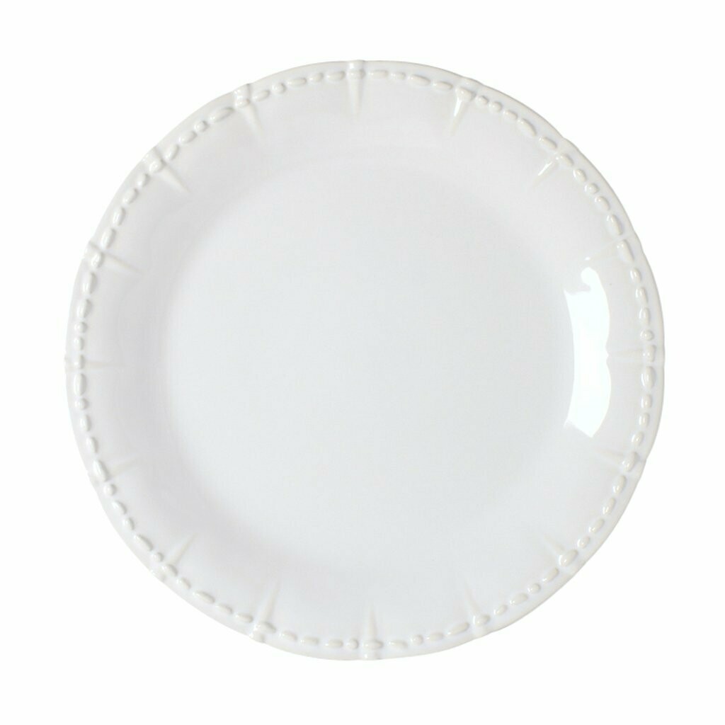 Historia Paper White Dinner Plate