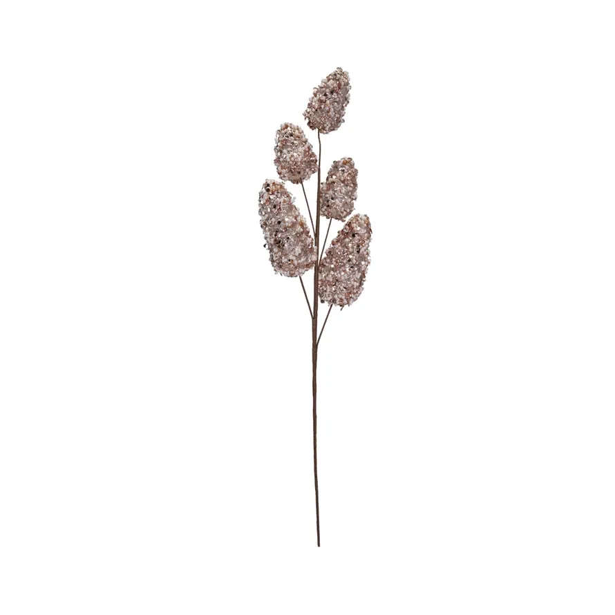 Ice Rose Pinecone Spray