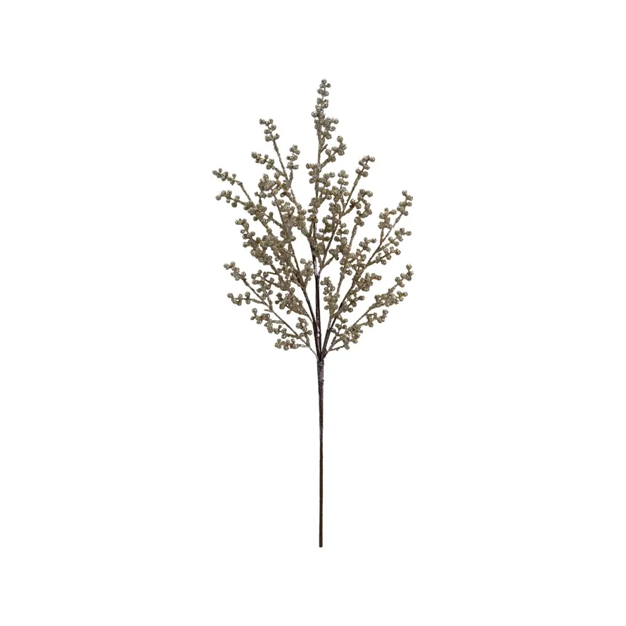 Berry Spray Antique Silver