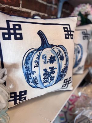 Chinoiserie Pumpkin Pillow