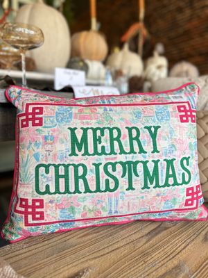 Nutcracker Merry Christmas Pillow