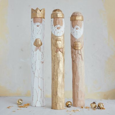 Hand Painted Wood Wise Man