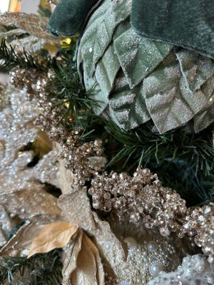 72"L Foam Glitter Garland/Champagne