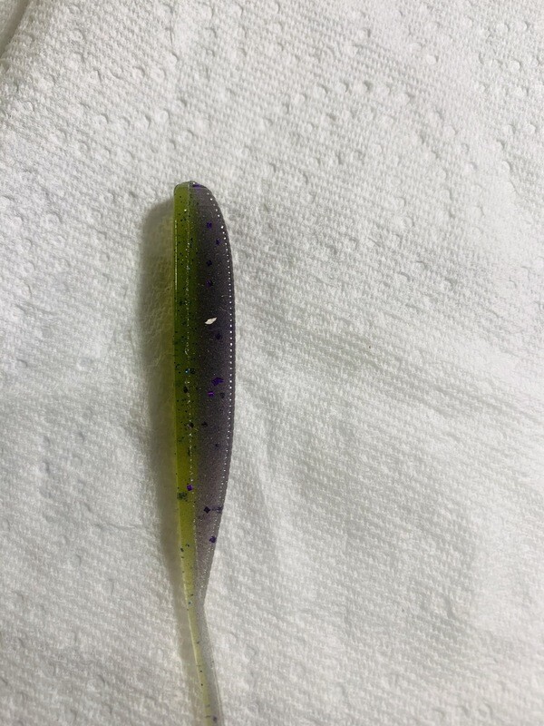 4&quot; Dropshot Worms - Watermelon Blue /smoke -purple