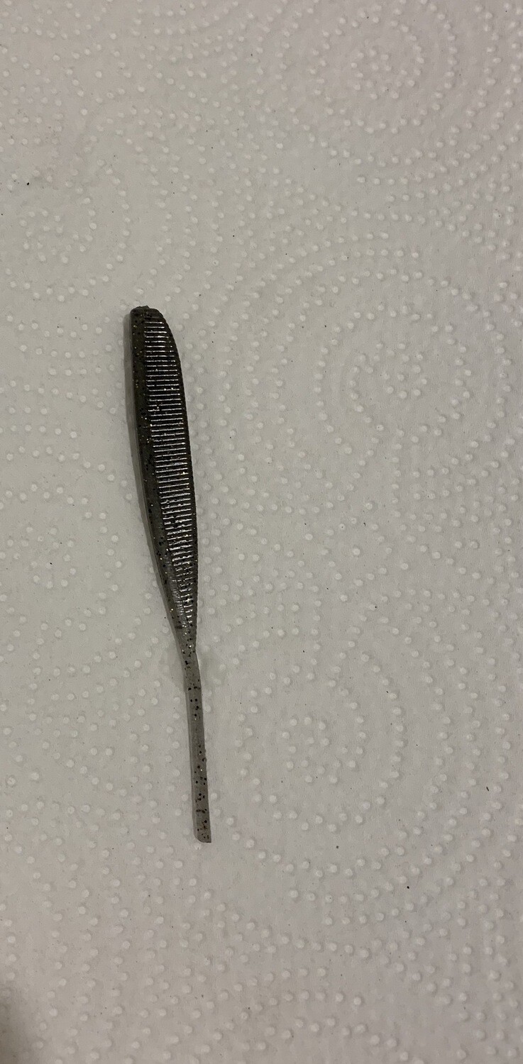 4” Dropshot Worm - Natural Shad
