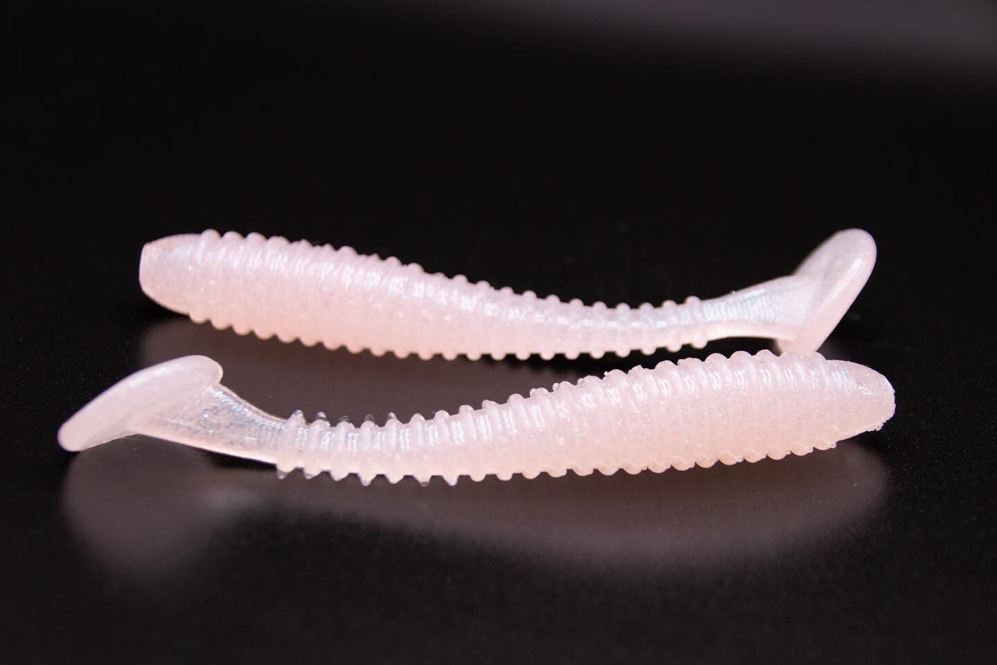 4” Swim bait / White Rose