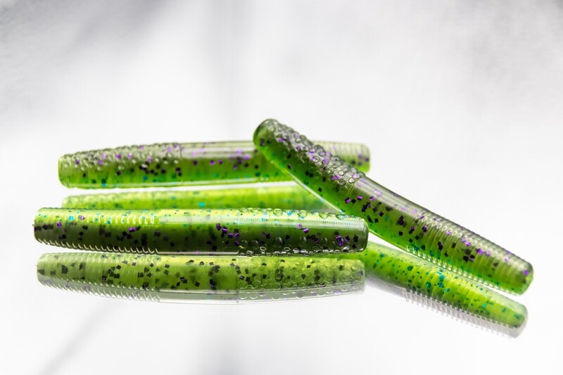 3” Ned Worms - Watermelon Blue / Smoke -purple