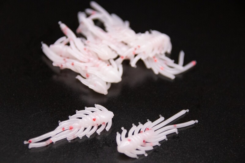 Scud Bugs - White / Red Flake