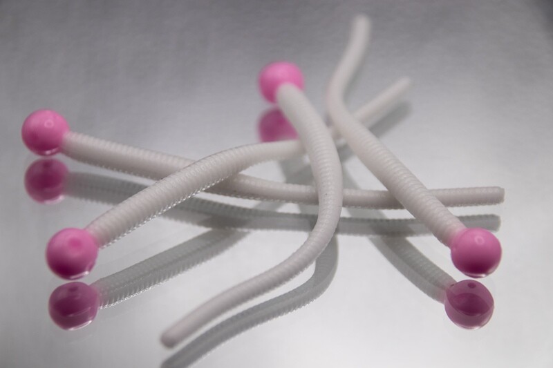 3&quot; Mouse Tails, Pink/White