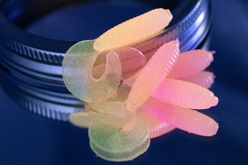 2” Grubs - Pink Glow