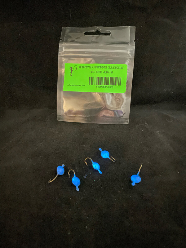 Ice Jig’s - Blue Glow Size 8