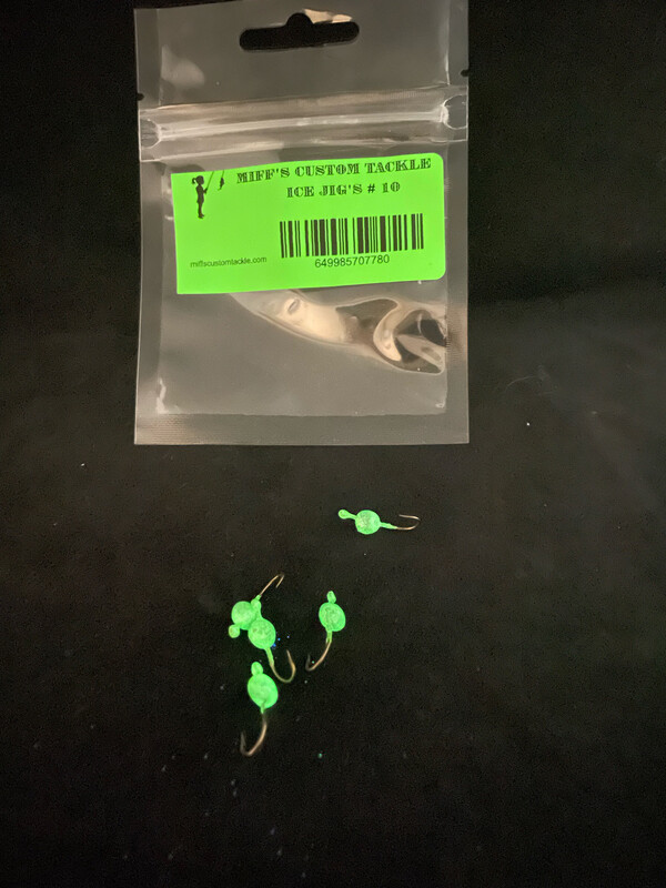 Ice Jig’s White Glow Size 10