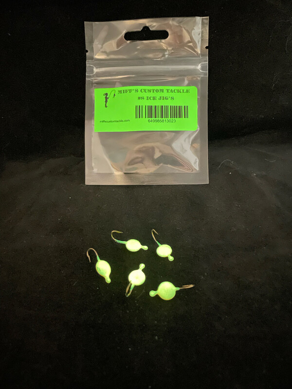 Ice Jig’s - Orange Glow. Size 8
