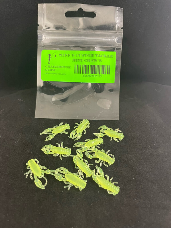 Mini Craws - Chartreuse Glow