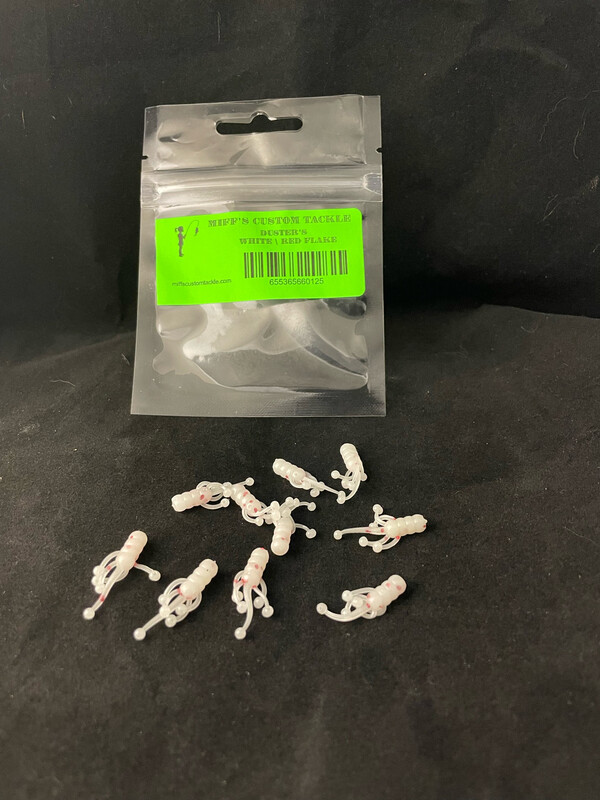Dusters - White / Red Flake