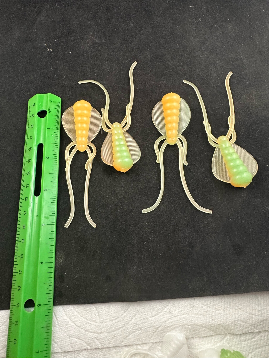 4” Puddle Jumpers- Orange/ Green Glow