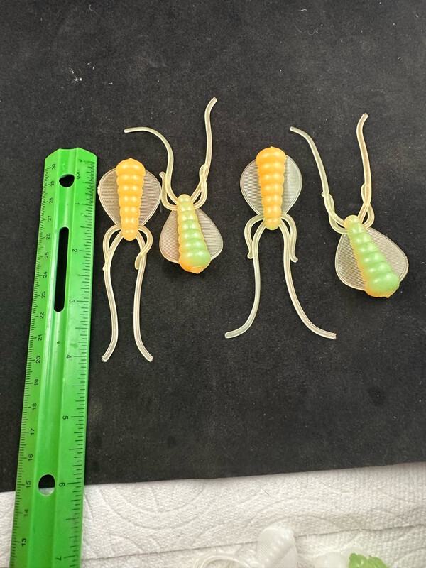 4” Puddle Jumpers- Orange/ Green Glow