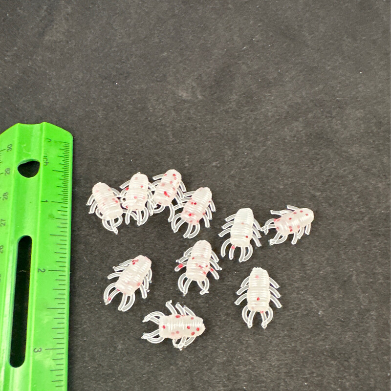 Ice Bugs - White , Red Flake