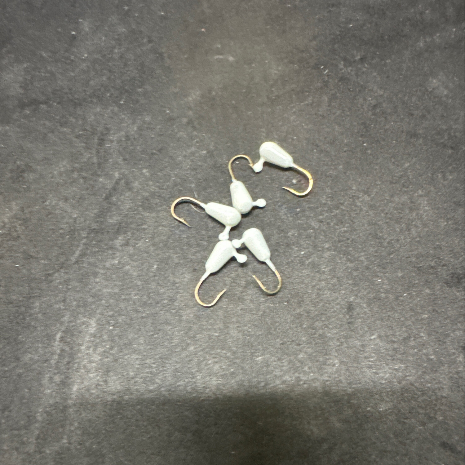 1/16oz Teardrop Jigs - White Glow