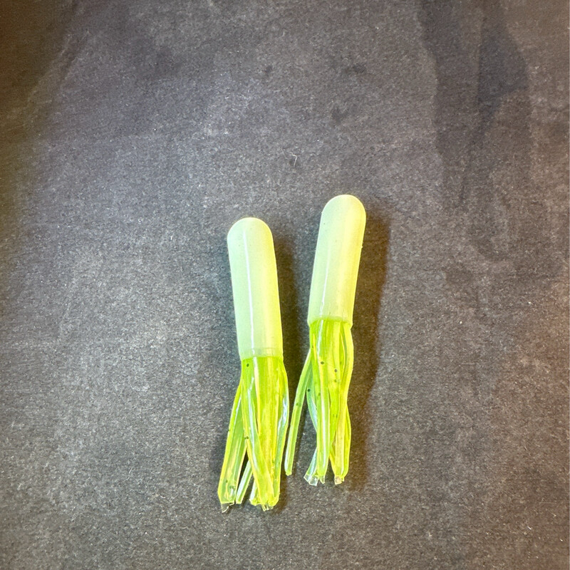 3.75” Glow Tubes- Chartreuse/white