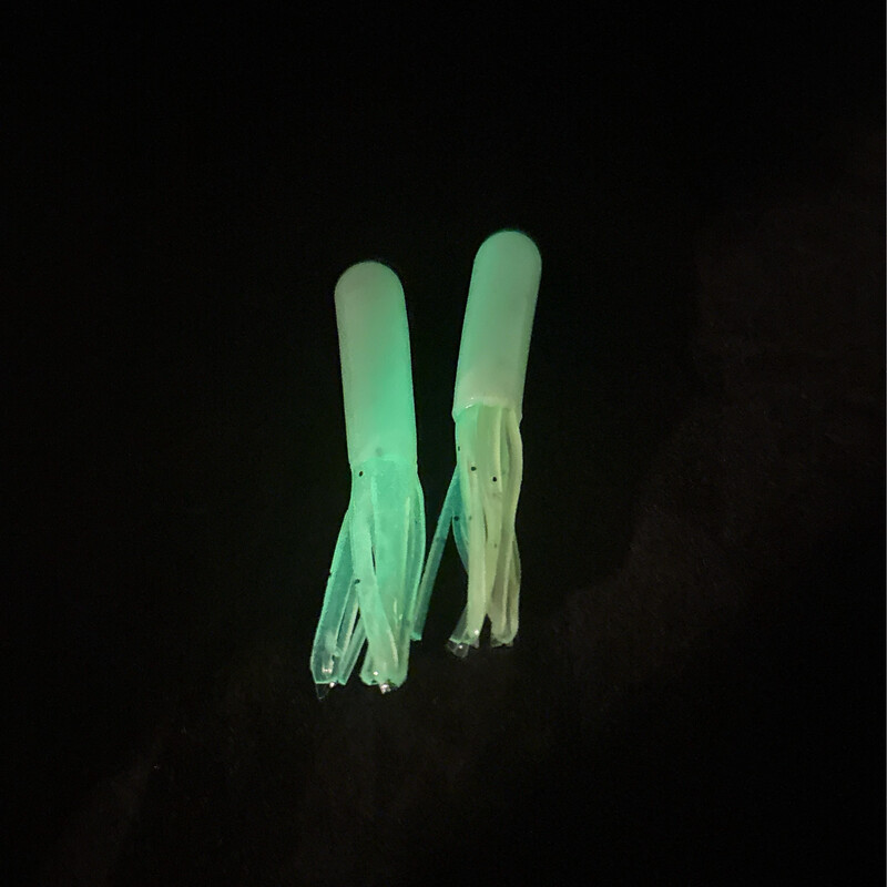 3.75” Glow Tubes- Chartreuse/white