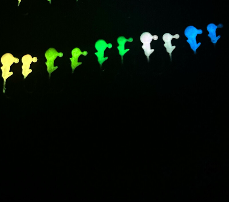 1/16 Oz Round Jig Heads - Green Glow