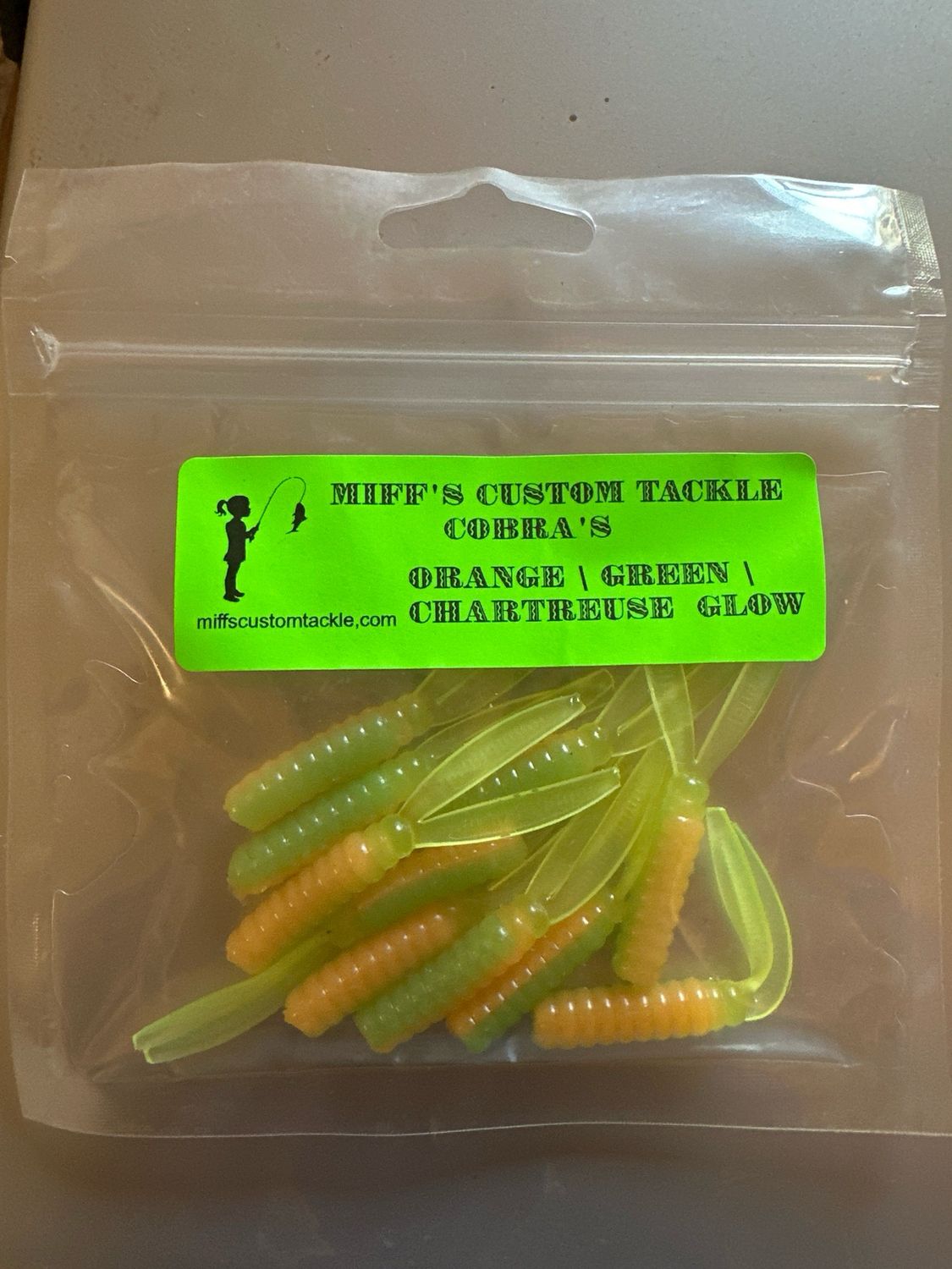 Cobra’s Orange , Green, Chartreuse