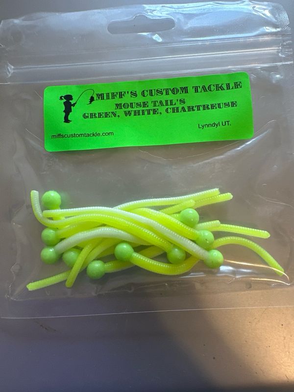Mouse Tails. Green. White. Chartreuse