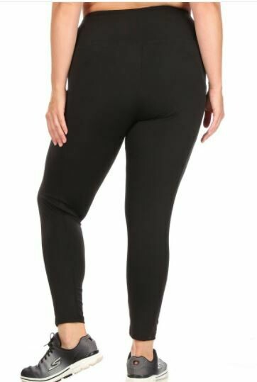 Black Leggings with Pockets- Size 3XL