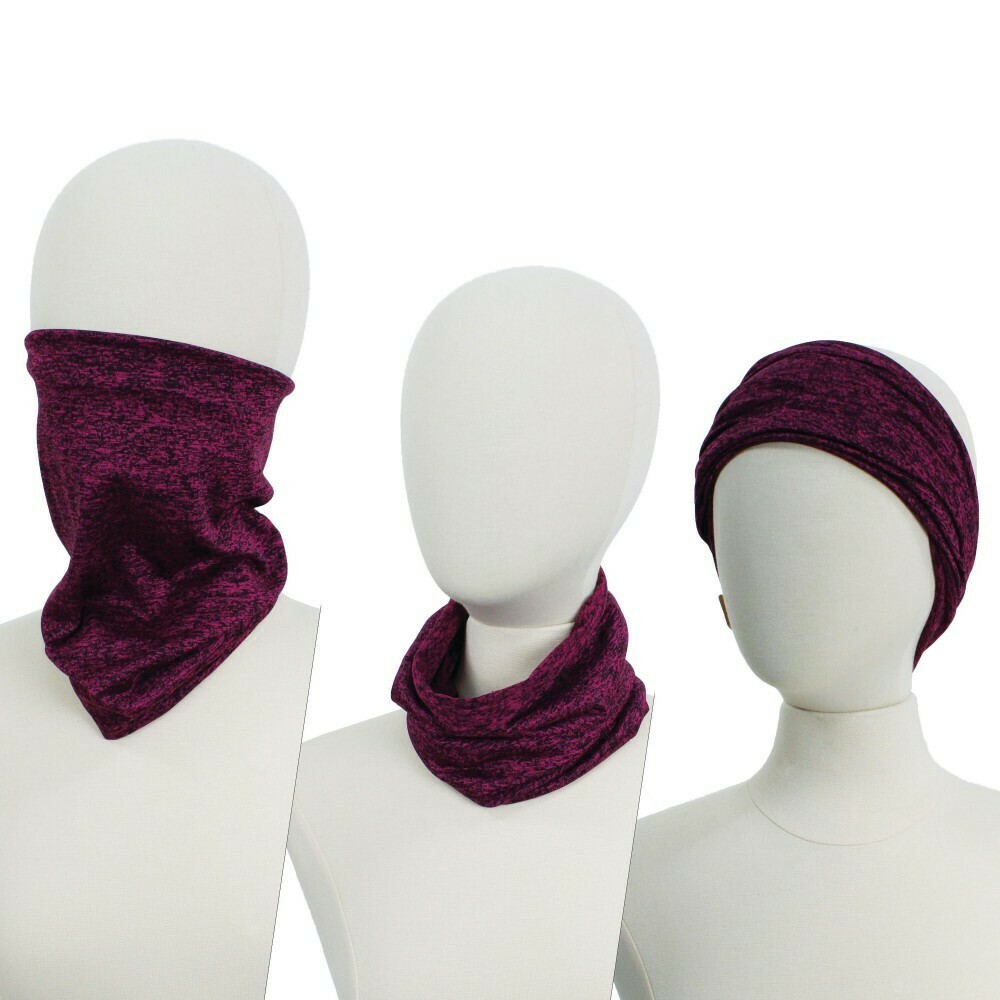 Adult Gaiter Facemask/Headband- Purple