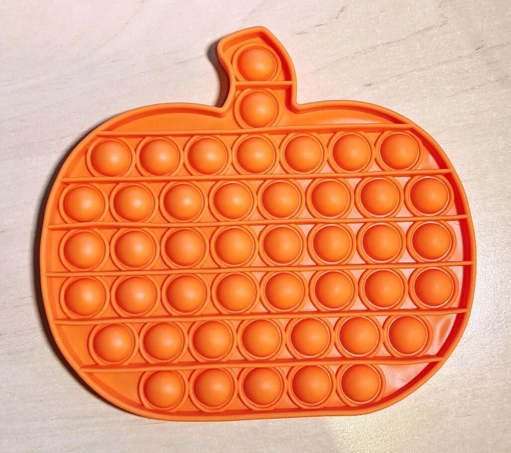 Halloween Bubble Popper- Orange Pumpkin