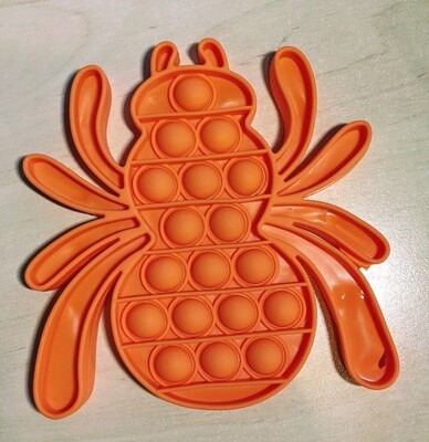 Halloween Bubble Popper- Orange Spider