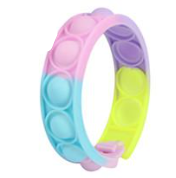 Bubble Popper Bracelet- Pastel Lines