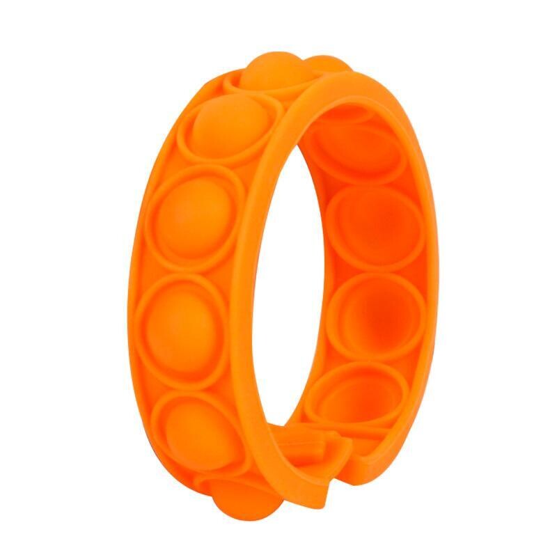 Bubble Popper Bracelet- Orange