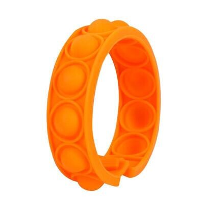 Bubble Popper Bracelet- Orange