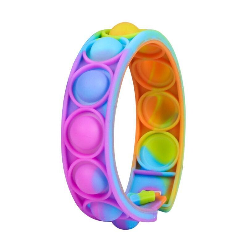 Bubble Popper Bracelet- Bright Tie Dye