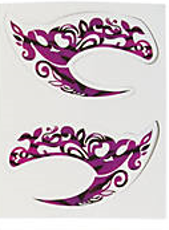 Eye Tattoos- Purple Zebra Print