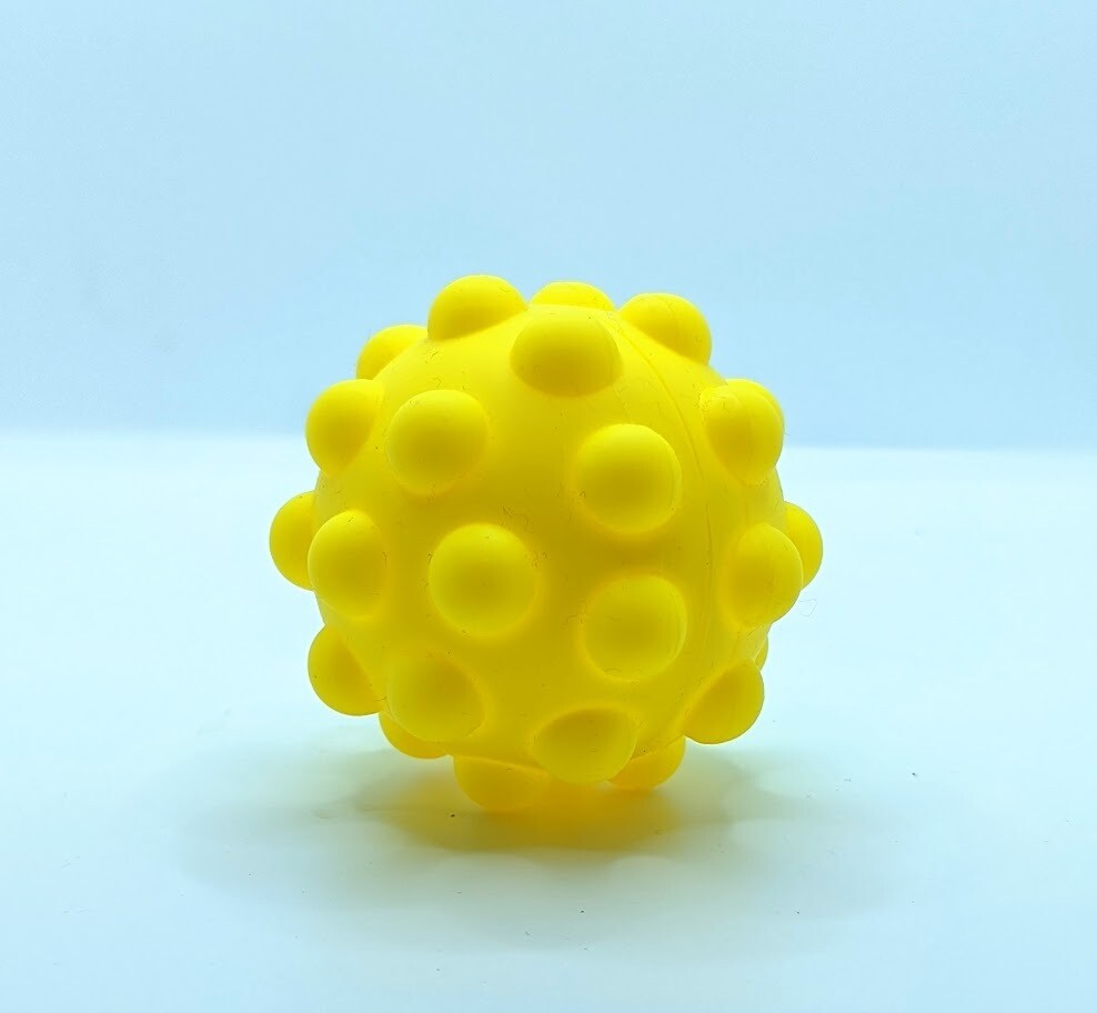 Bubble Popper Ball- Fully Inflated- Yellow