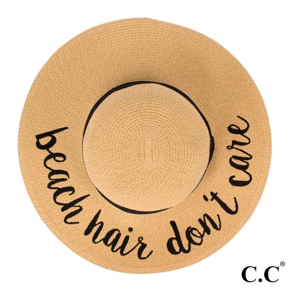 Beach Hat- Beach Hair Don&#39;t Care
