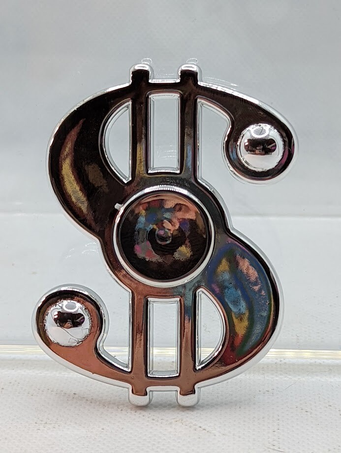 Dollar Sign Fidget Spinner- Silver