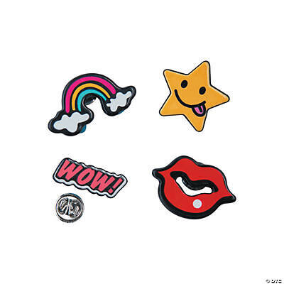 Fashion Pins (Wow, Rainbow, Lips, Star)