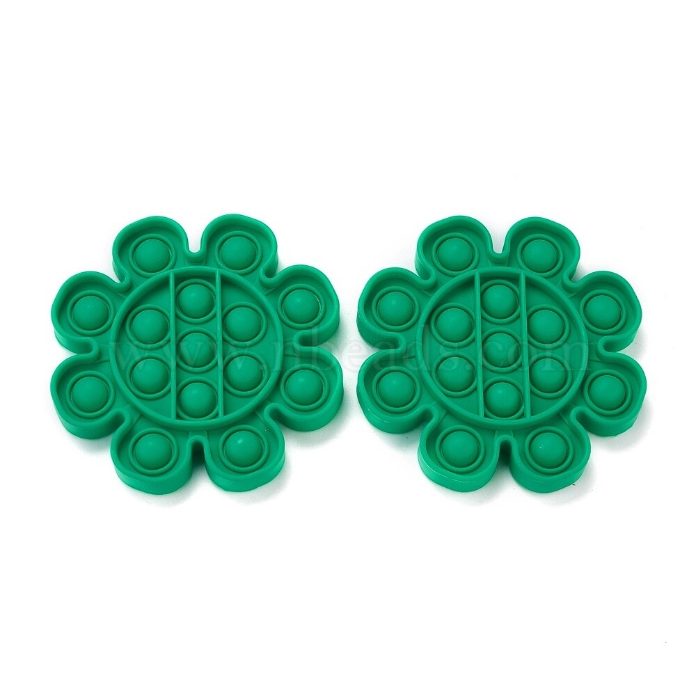 Flower Bubble Popper- Teal