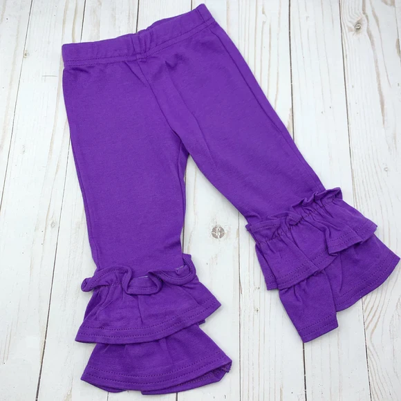 Ruffle Pants- Bright Purple, Size XXL (XS/S Kids)