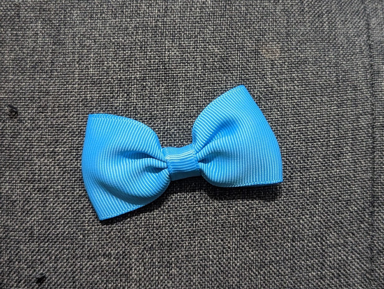 2 inch hair bow- Teal