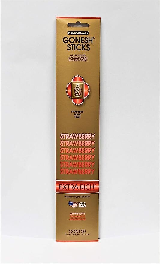 Gonesh Incense Sticks- Strawberry
