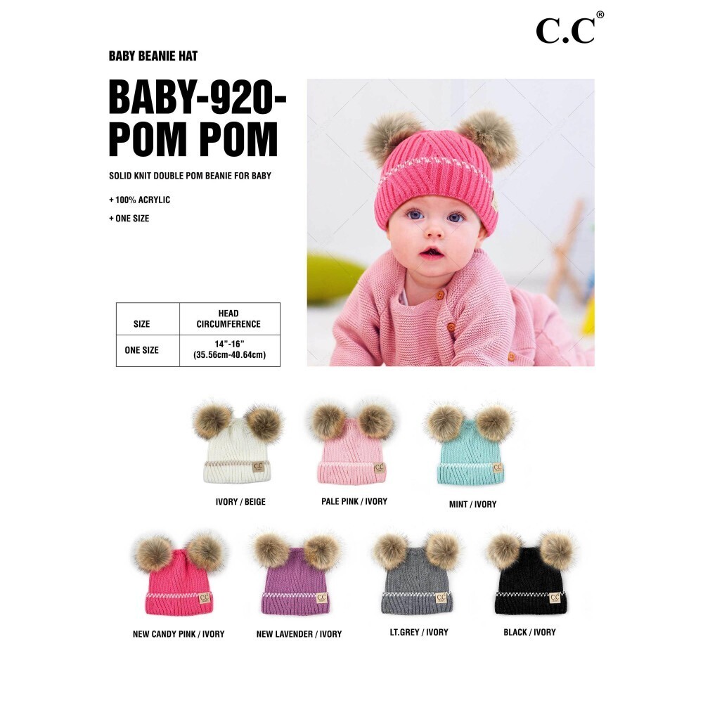 Pre-Buy- Baby Hat- BABY-920-POMPOM