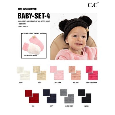 Pre-Buy- Baby Hat and Mittens- BABY-SET-4
